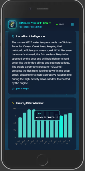Forecast history and saved trip data